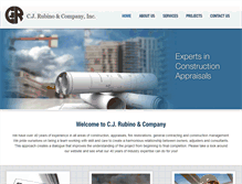 Tablet Screenshot of cjrubinoinc.com